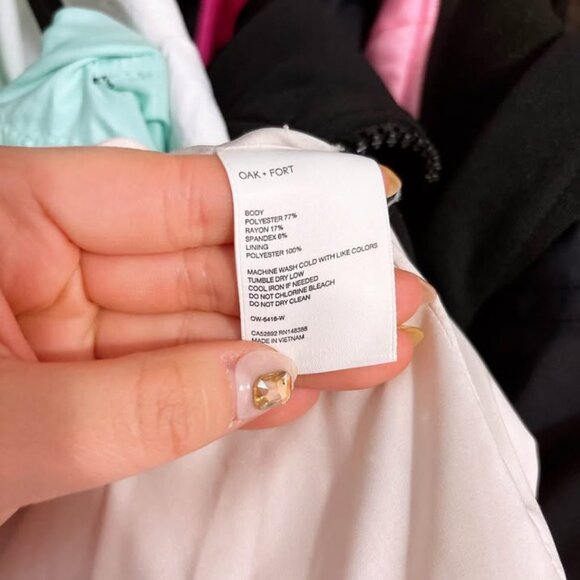 NEW Oak + Fort oversized blazer spring coat (fits S-M, waist thinning design) - Picture 6 of 6